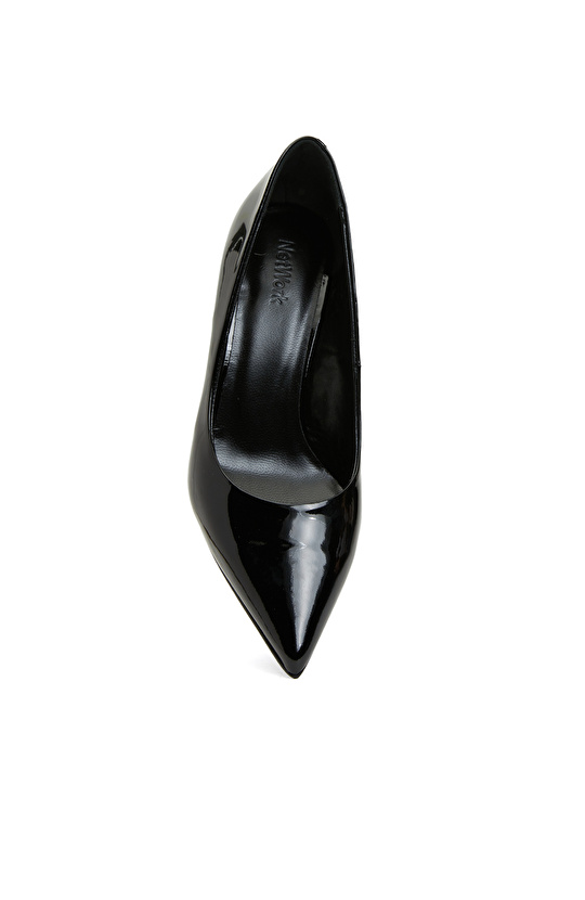 Siyah Deri Stiletto