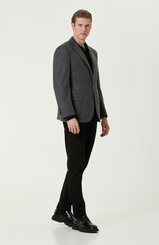 Limited Antrasit Kaşmir Blazer Ceket