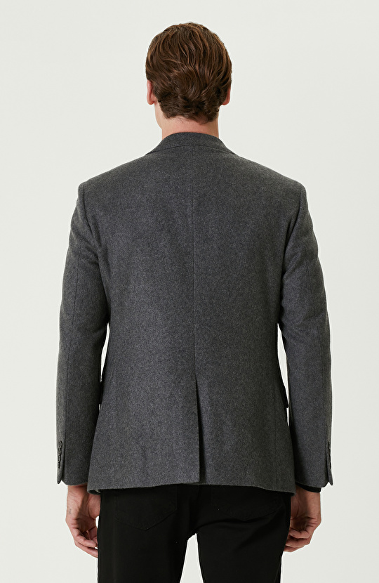 Limited Antrasit Kaşmir Blazer Ceket