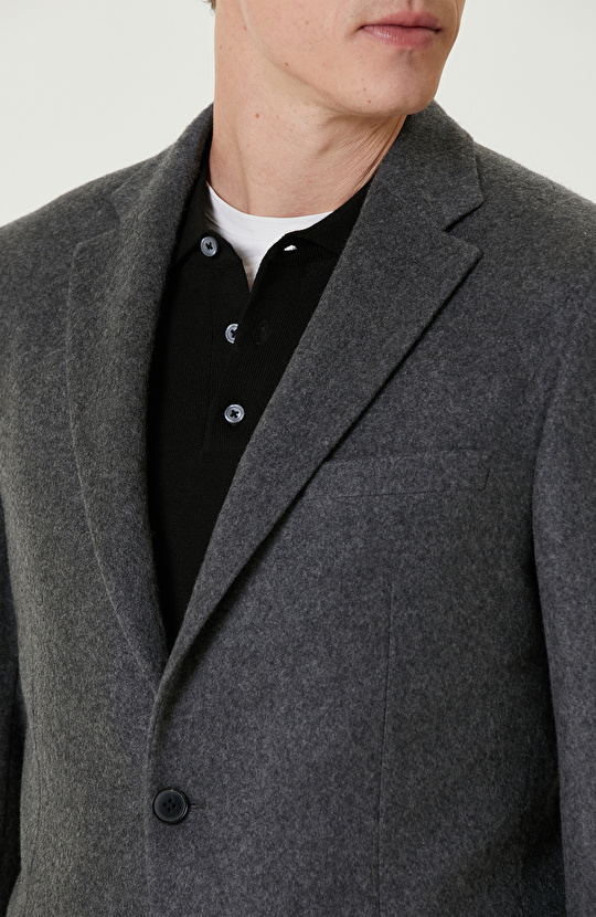 Limited Antrasit Kaşmir Blazer Ceket