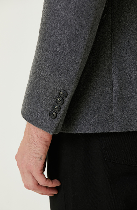 Limited Antrasit Kaşmir Blazer Ceket
