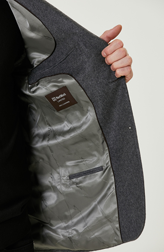 Limited Antrasit Kaşmir Blazer Ceket