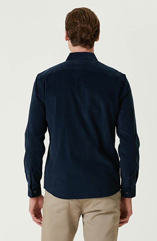 Lacivert Kadife Ceket