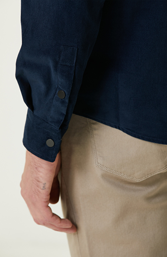 Lacivert Kadife Ceket