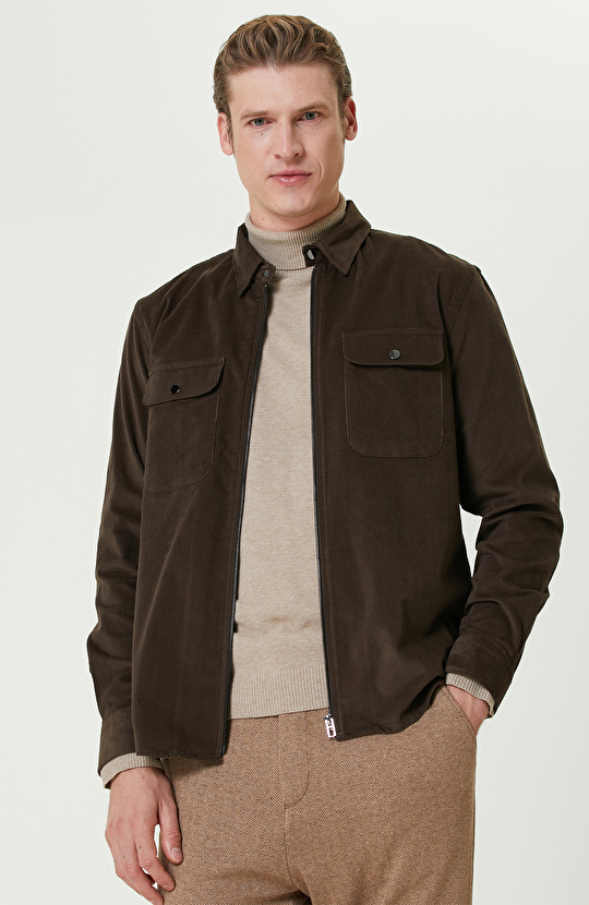 Kahverengi Kadife Ceket