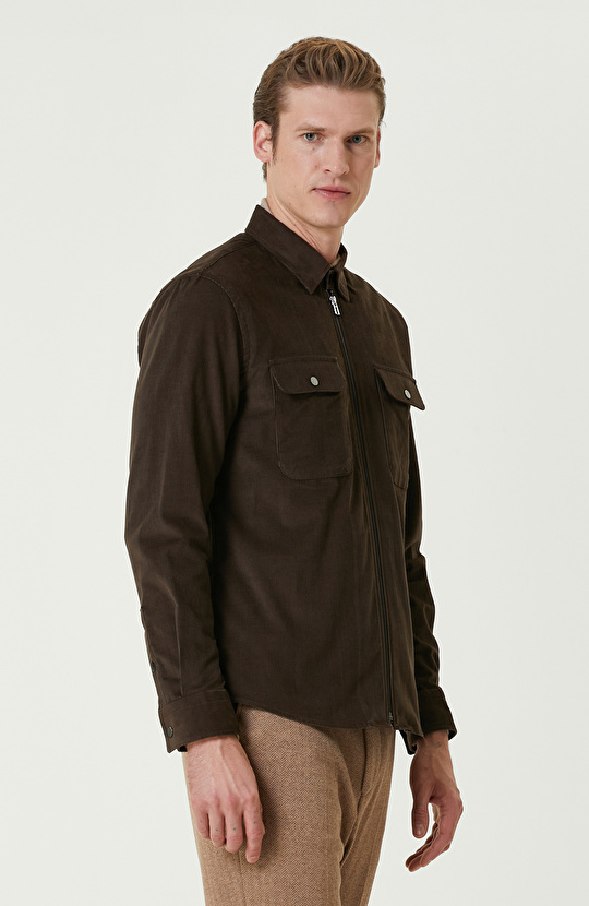 Kahverengi Kadife Ceket