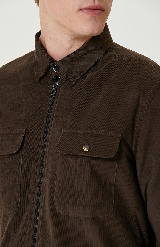 Kahverengi Kadife Ceket