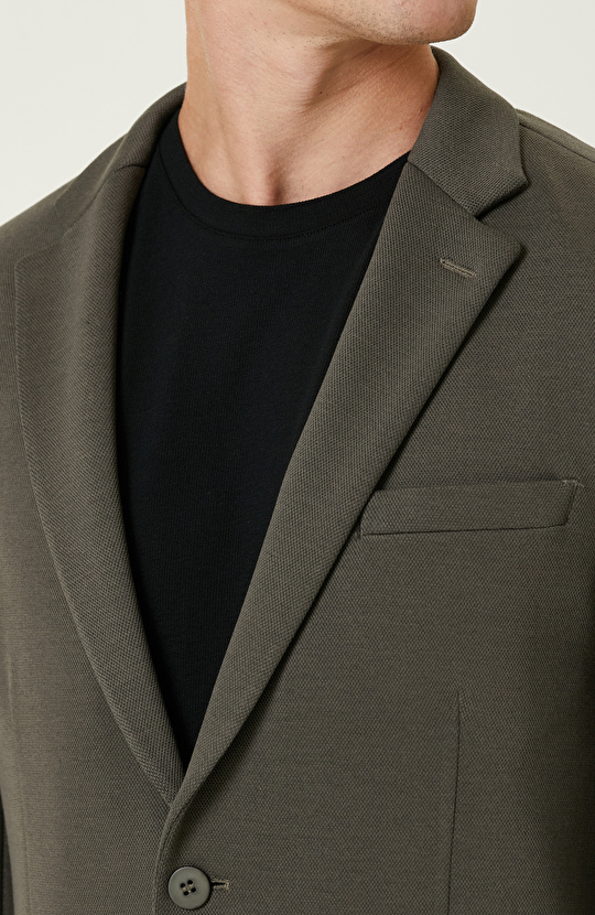 Haki  Comfort Örme Ceket