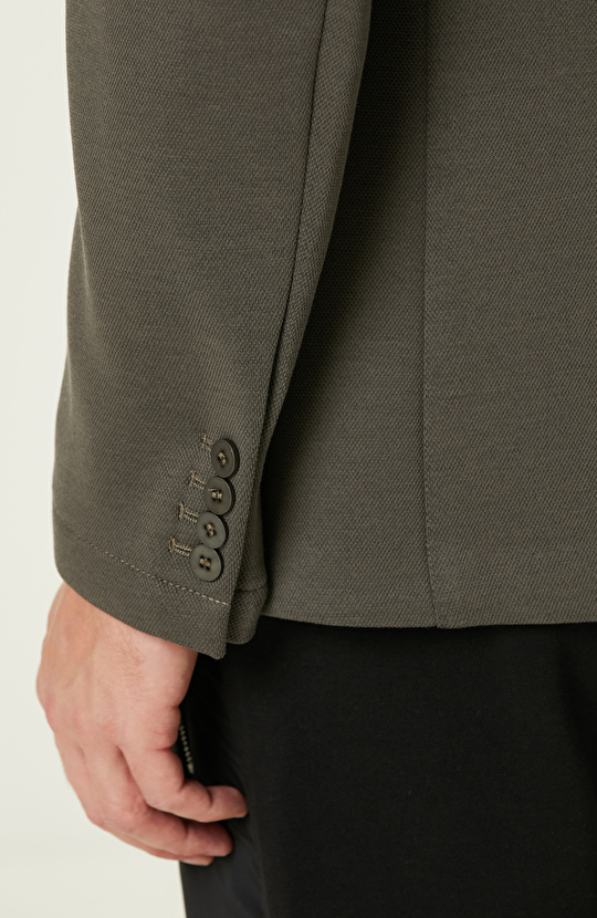 Haki  Comfort Örme Ceket