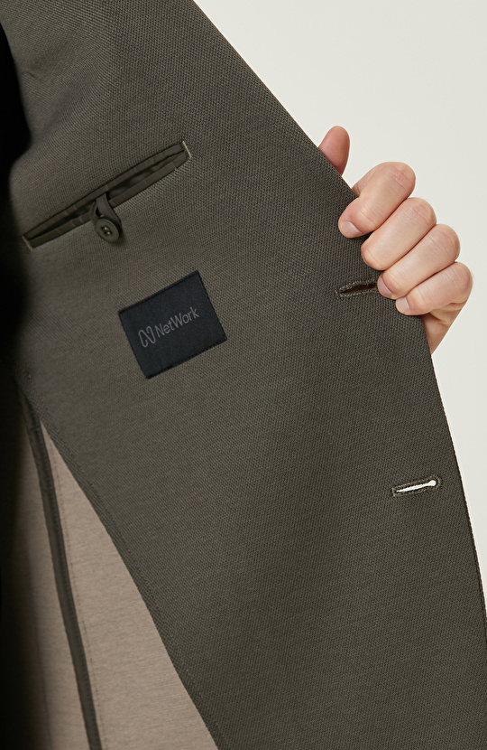 Haki  Comfort Örme Ceket