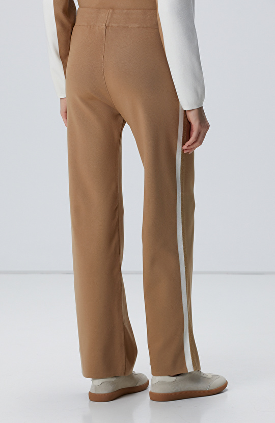 Camel Kırık Beyaz Triko Pantolon