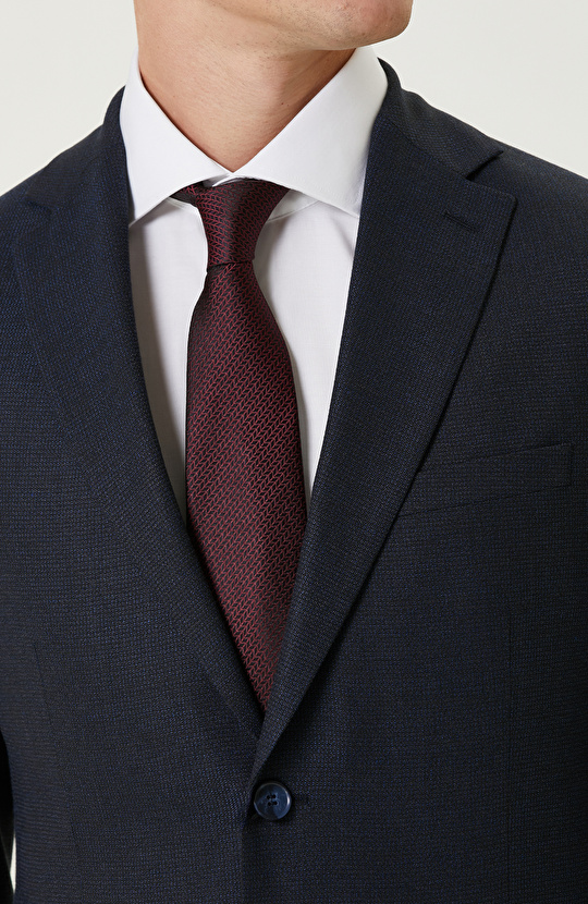 Lacivert Yün Karışımlı Takım Elbise