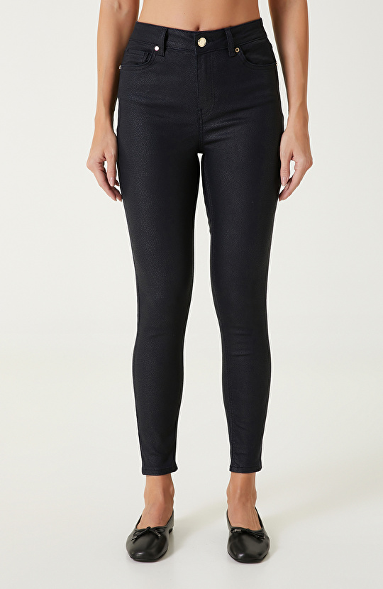 Lacivert Desenli Pantolon