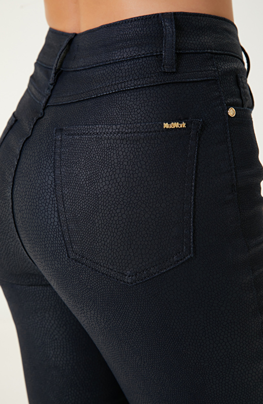 Lacivert Desenli Pantolon