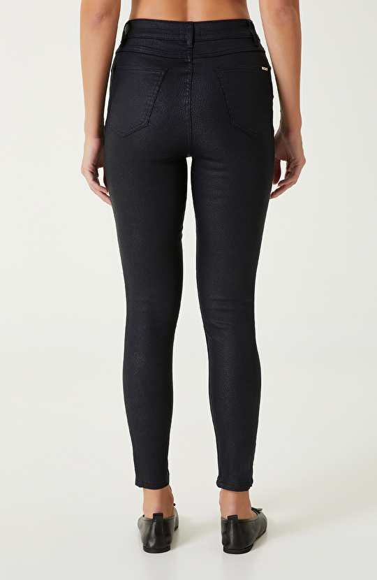 Lacivert Desenli Pantolon