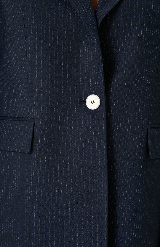 Lacivert Çizgili Ceket