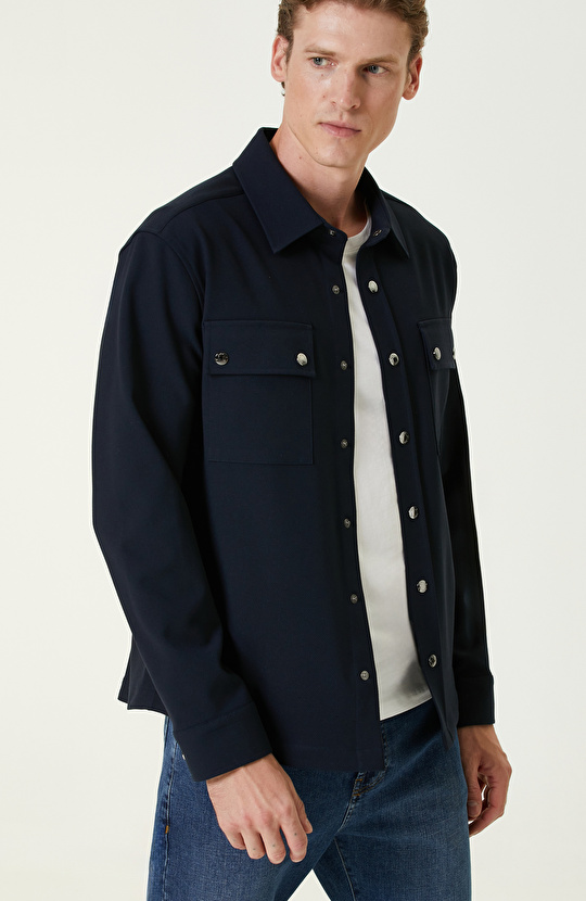 Lacivert Dış Gömlek