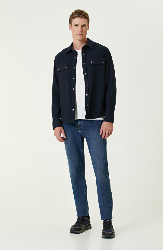 Lacivert Dış Gömlek