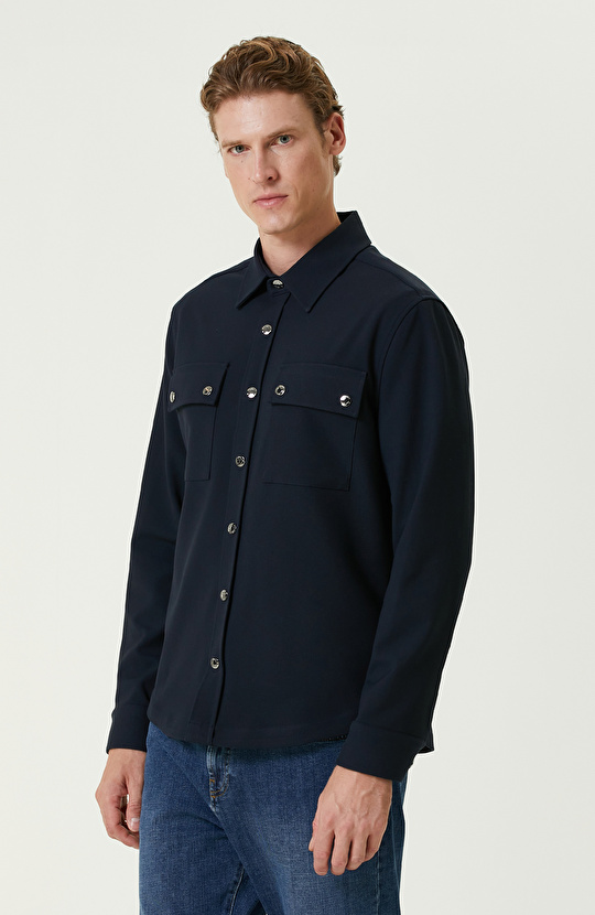 Lacivert Dış Gömlek