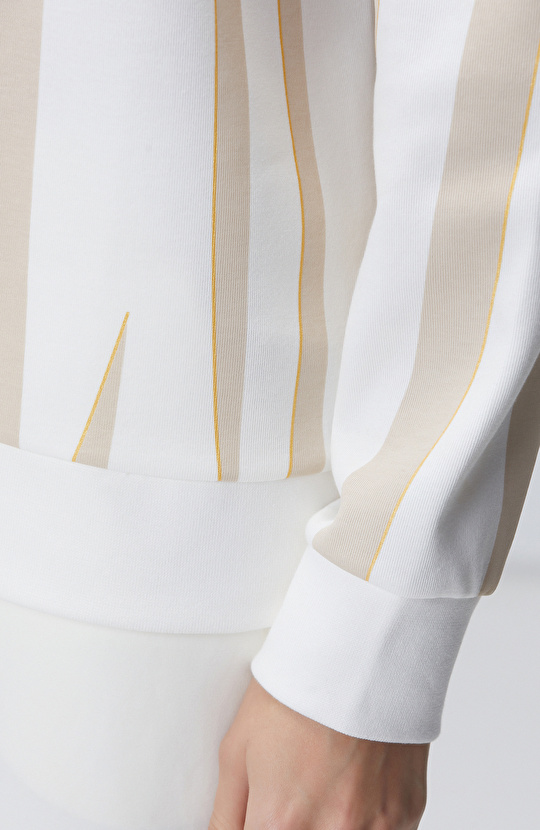 Vizon Kırık Beyaz Sweatshirt