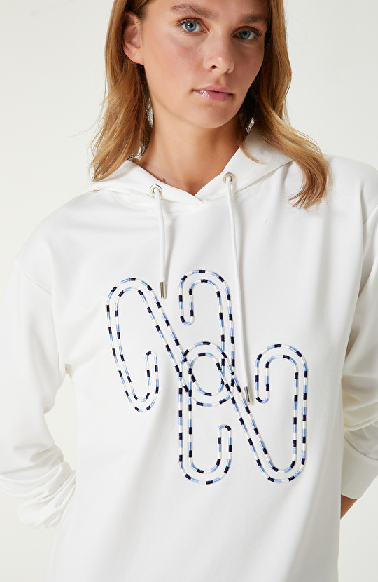 Kırık Beyaz Sweatshirt