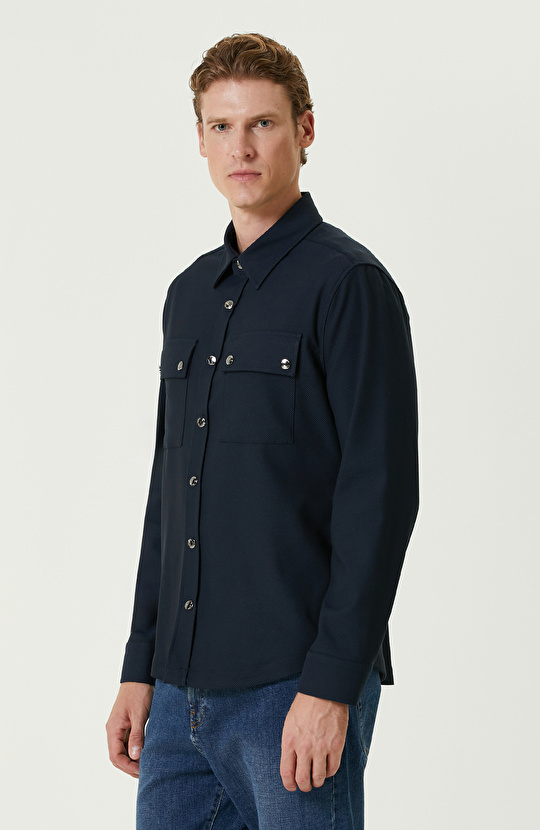 Lacivert Dış Gömlek