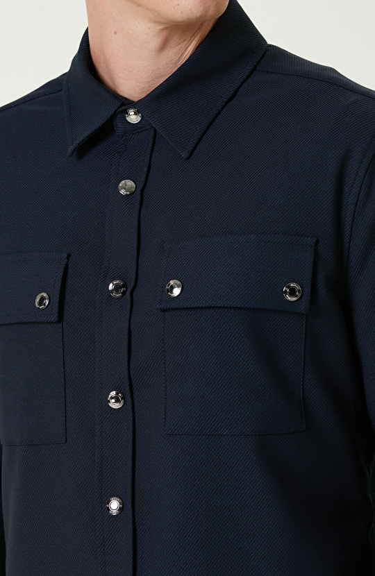 Lacivert Dış Gömlek