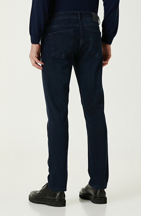 Koyu Lacivert Denim Pantolon