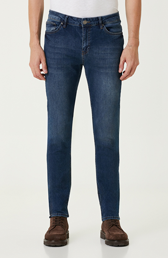 Lacivert Jean Pantolon