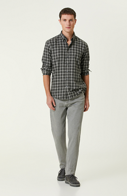 Gri Denim Pantolon Gri Denim Pantolon