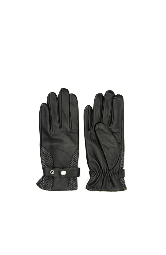 Siyah Erkek Deri Eldiven