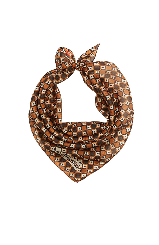 Renkli Desenli Kadın Fular