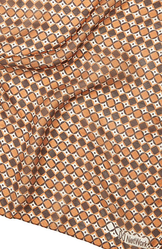 Renkli Desenli Kadın Fular