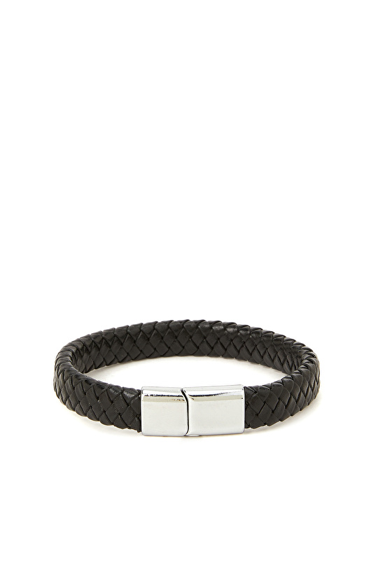 Siyah Erkek Deri Bileklik