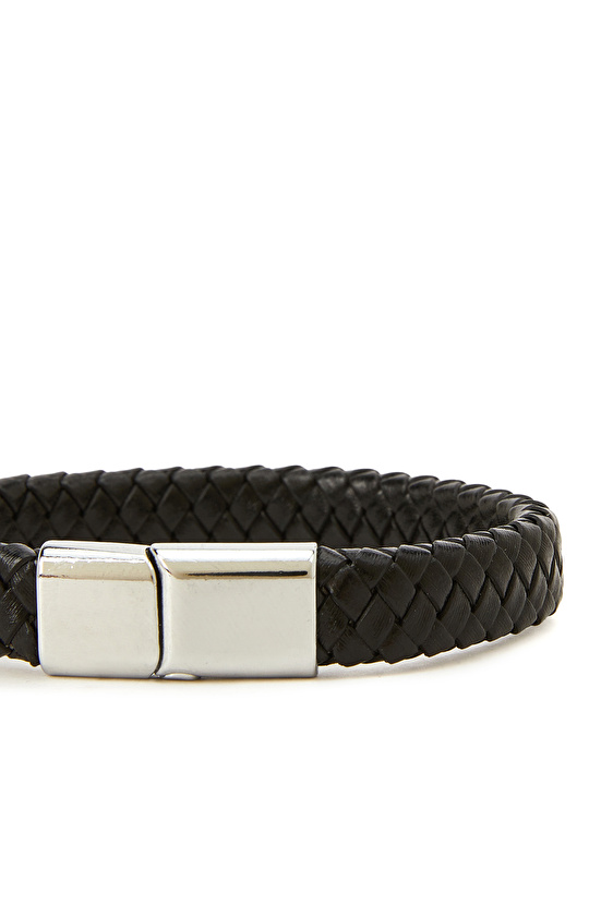 Siyah Erkek Deri Bileklik