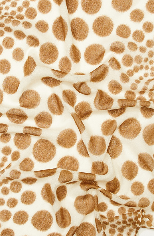 Kahverengi Kadın Yün Şal