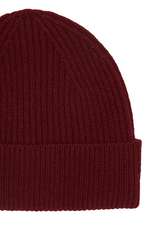 Bordo Kadın Yün Bere