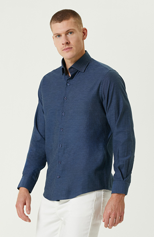 İndigo Comfort Fit Flanel Gömlek