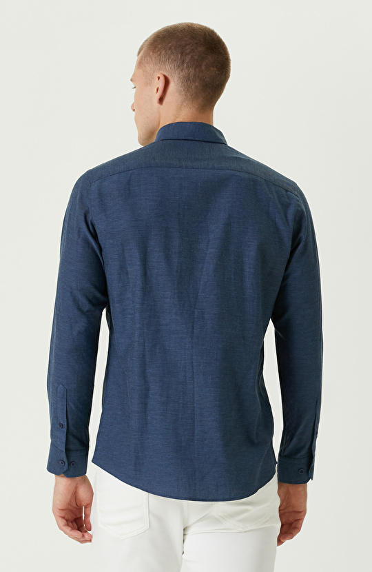 İndigo Comfort Fit Flanel Gömlek