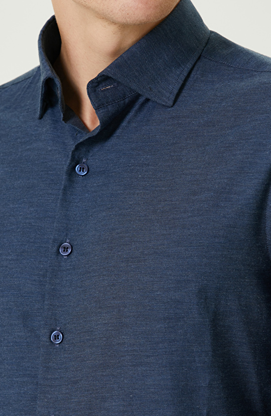 İndigo Comfort Fit Flanel Gömlek