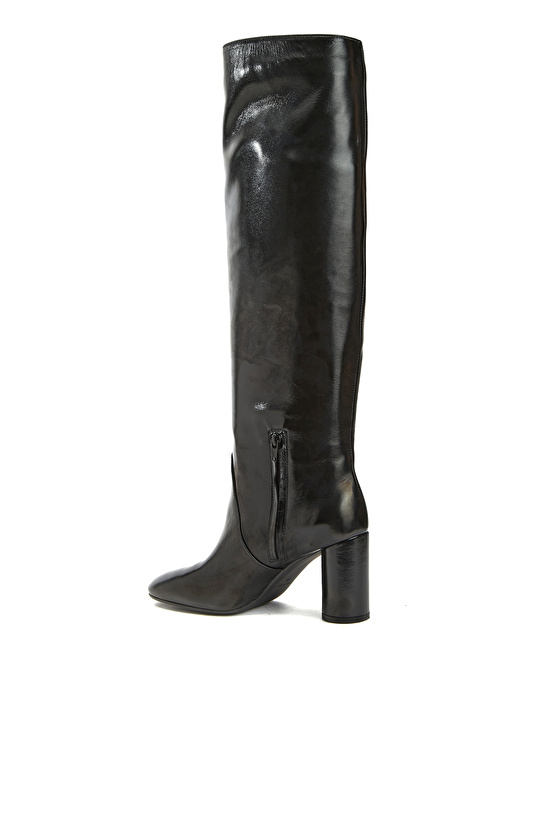 Siyah Kadın Deri Çizme