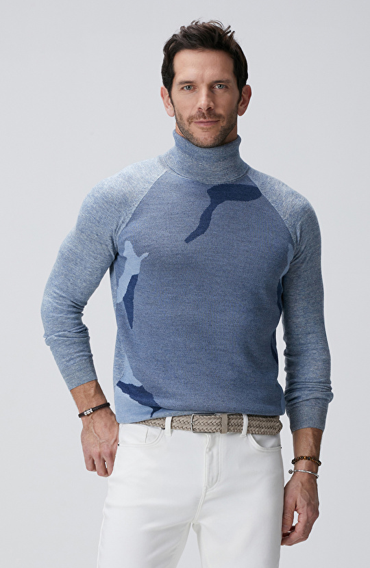 Gri Yün Karışımlı Kazak