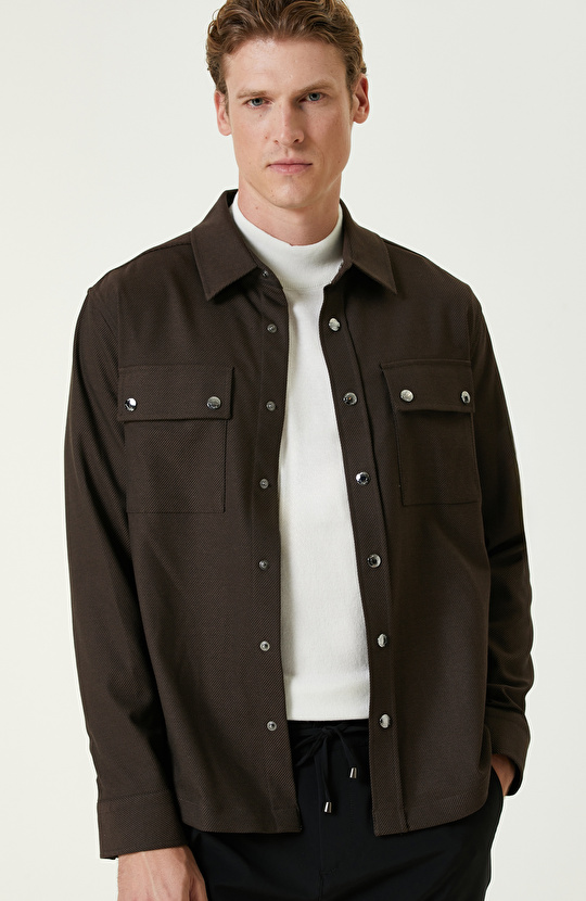 Kahverengi Dış Gömlek