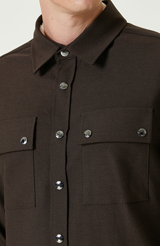 Kahverengi Dış Gömlek