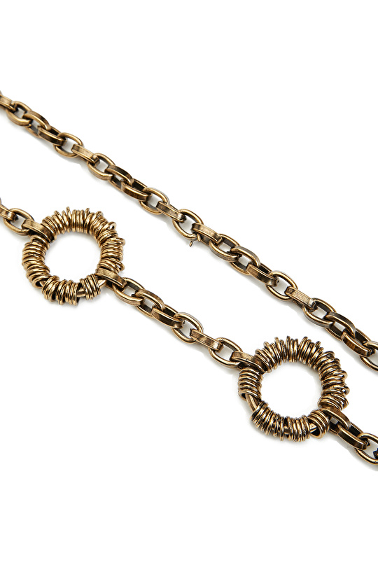 Gold Altın Rengi Kadın Zincir Kemer