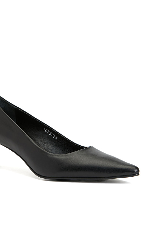 Siyah Deri Stiletto