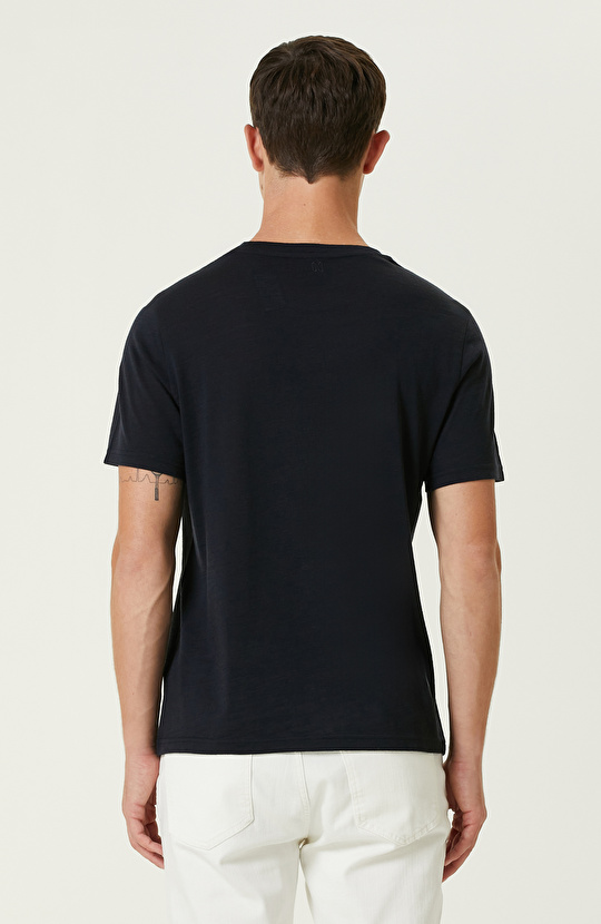 Lacivert Yün Tshirt