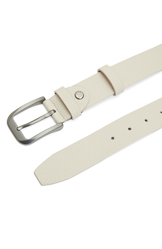 Bej Erkek Deri Kemer