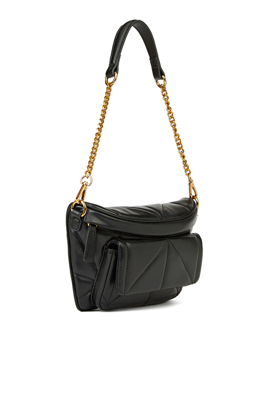 Siyah Kadın Bel Çantası