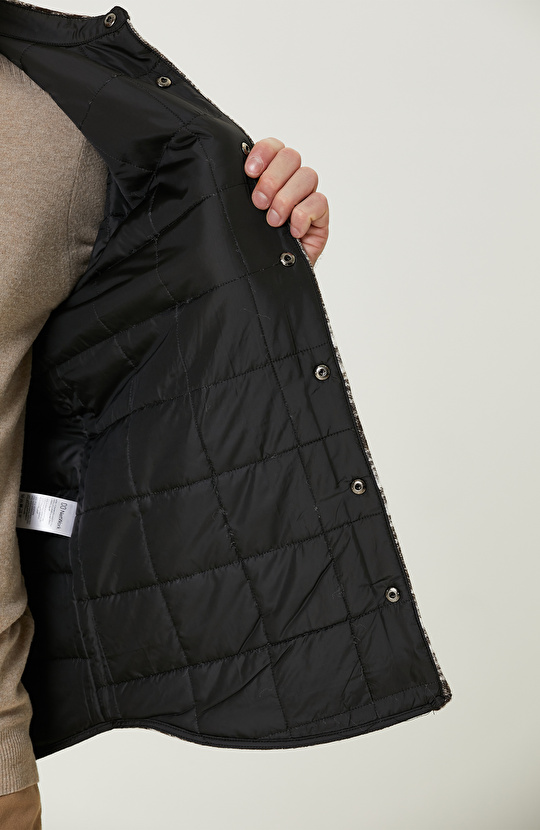 Acı Kahve Yün Karışımlı Mont